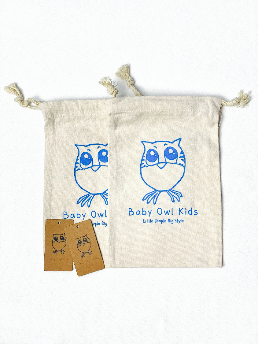 2 PC Pants Set Blue Baby Owl Pima Cotton Pajamas by Baby Owl Kids