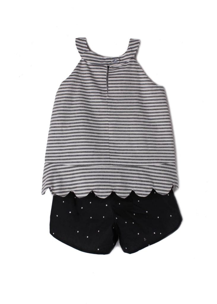 Stripe & Black Woven 2 PC Set by Mabel + Honey