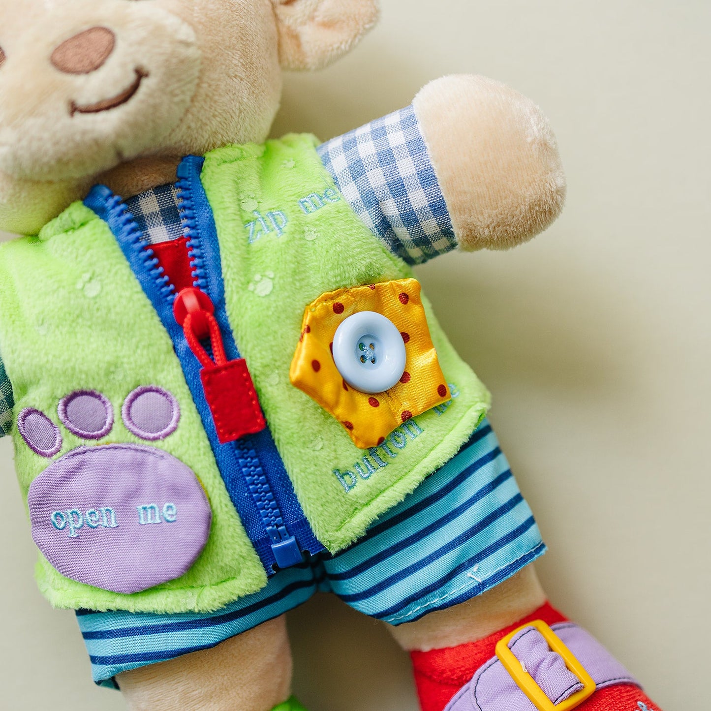 Learn to Dress Bear Doll
