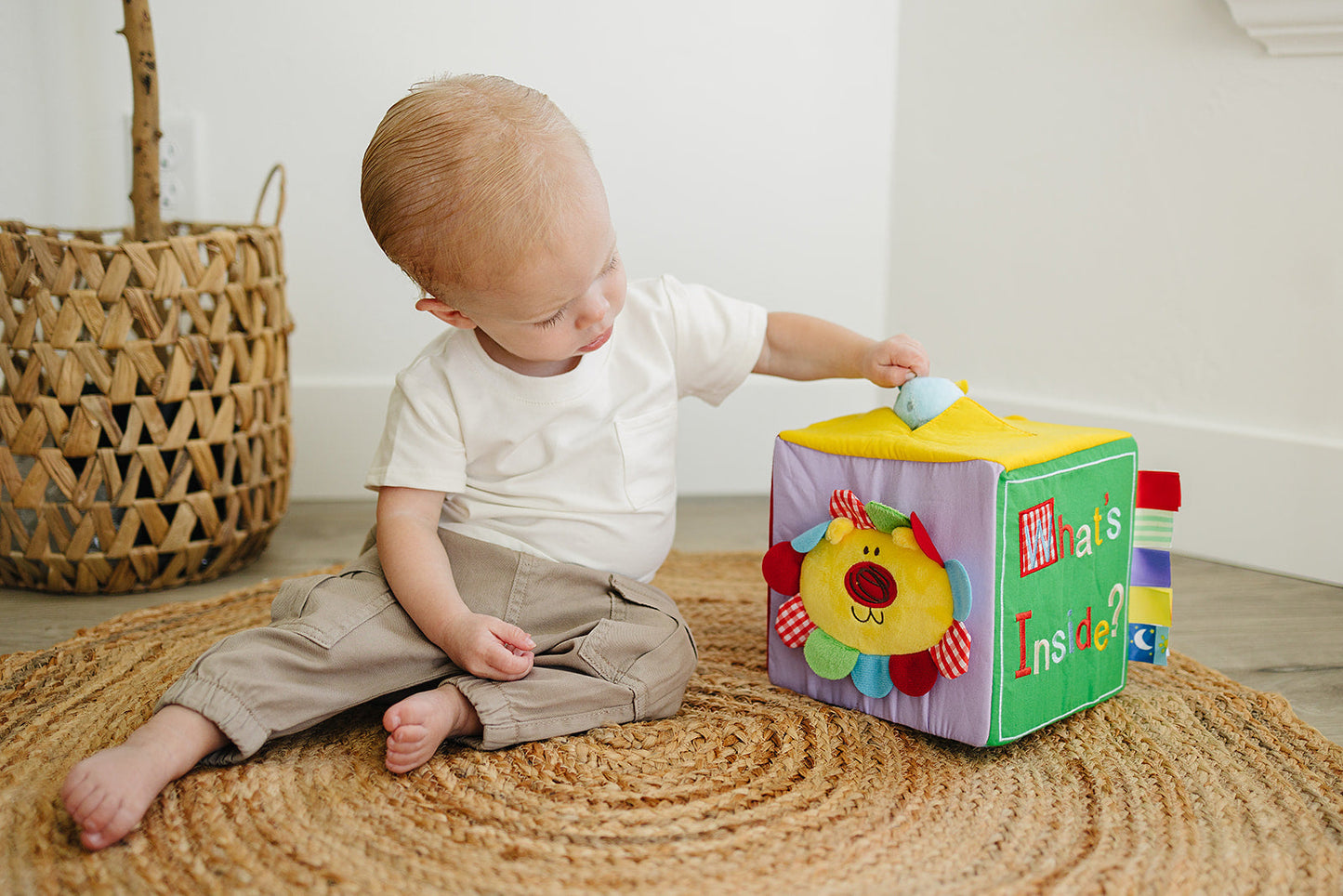Baby Surprise Box What's Inside Box with Colorful Sensory Baby Toys