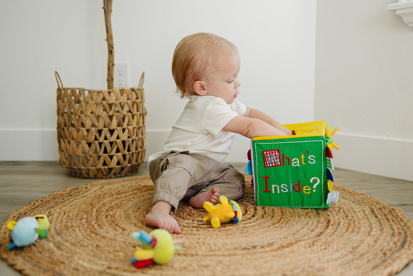 Baby Surprise Box What's Inside Box with Colorful Sensory Baby Toys