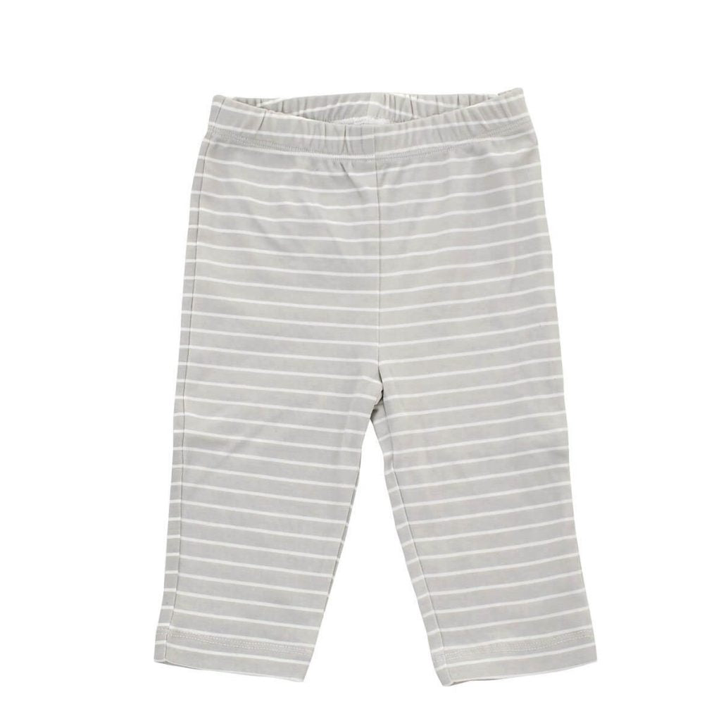 Organic Cotton Baby Pants, Silver Stripe by Silkberry Baby