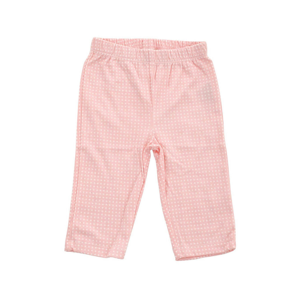 Organic Cotton Baby Pants, Blush Dot by Silkberry Baby