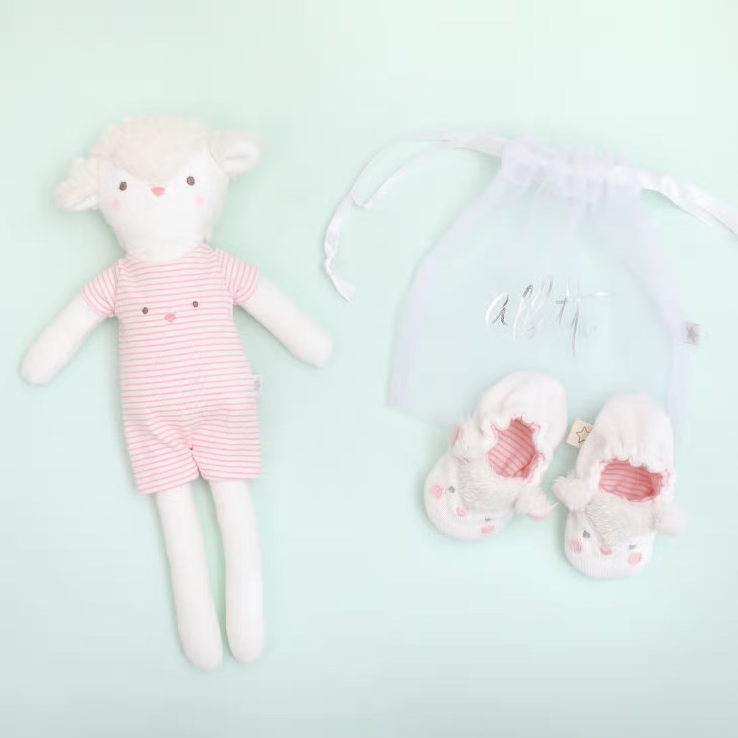 Fuzzy Lamb Baby Booties by Albetta