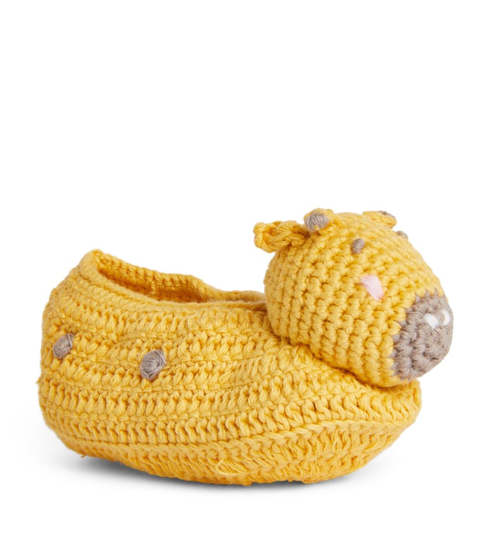 Crochet Giraffe Baby Booties by Albetta