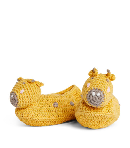 Crochet Giraffe Baby Booties by Albetta