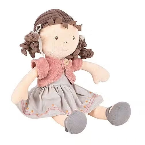 Rose Organic Doll with Brown Hair by Tikiri Toys