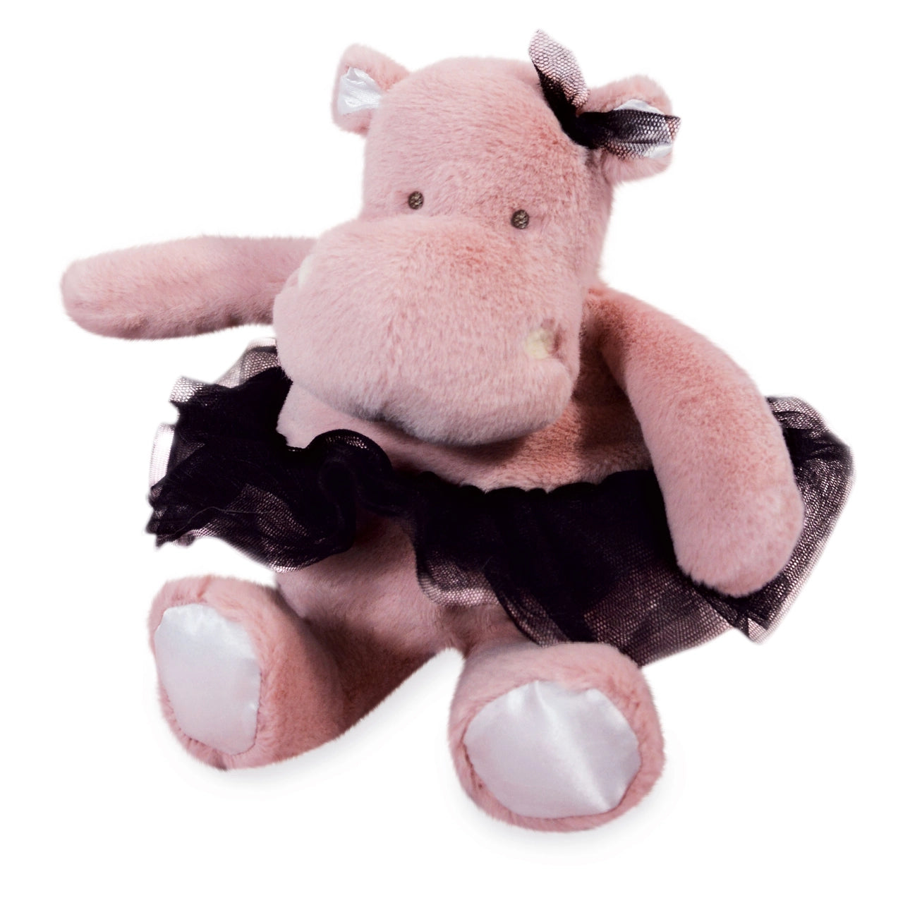 Pink Tutu Hippo Plush Stuffed Animal by Doudou Et Compagnie