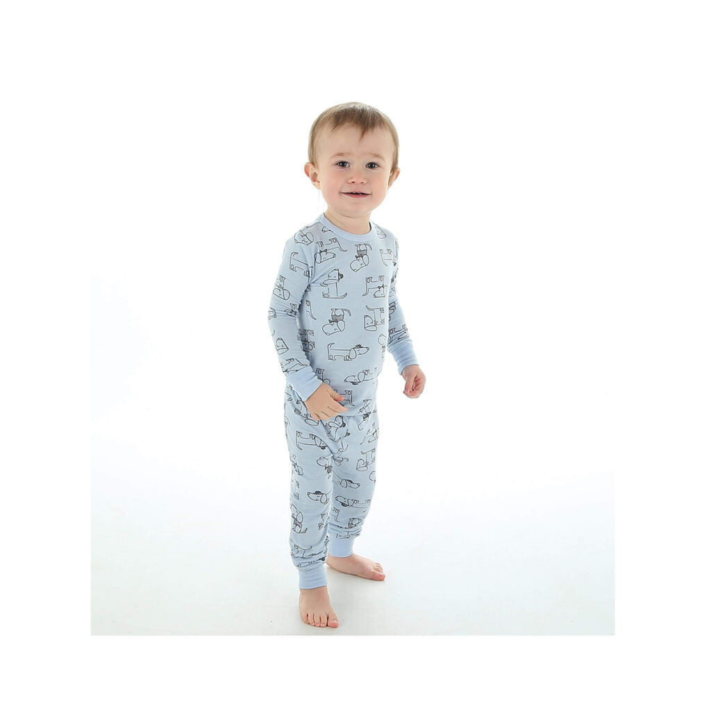 Bamboo Kids' Pajamas – Dog Print by Silkberry Baby