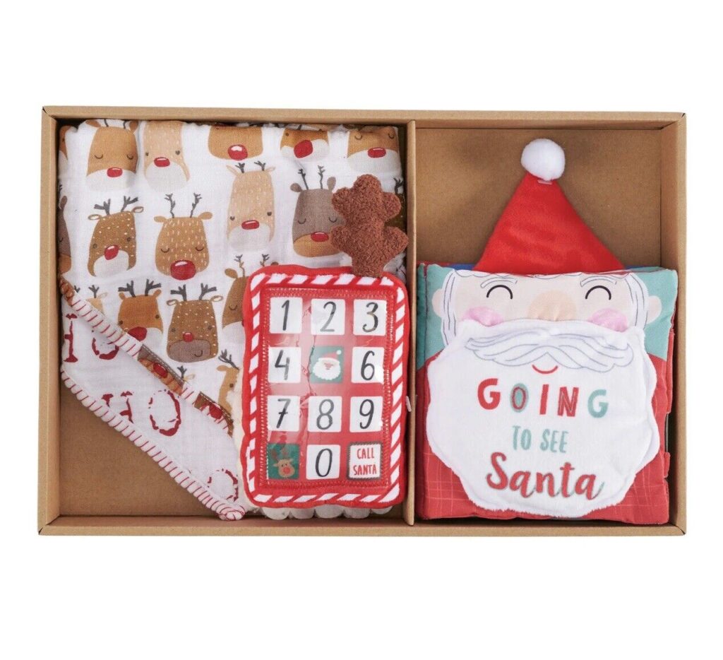 Baby Santa Christmas Gift 4 Piece Set by Mudpie