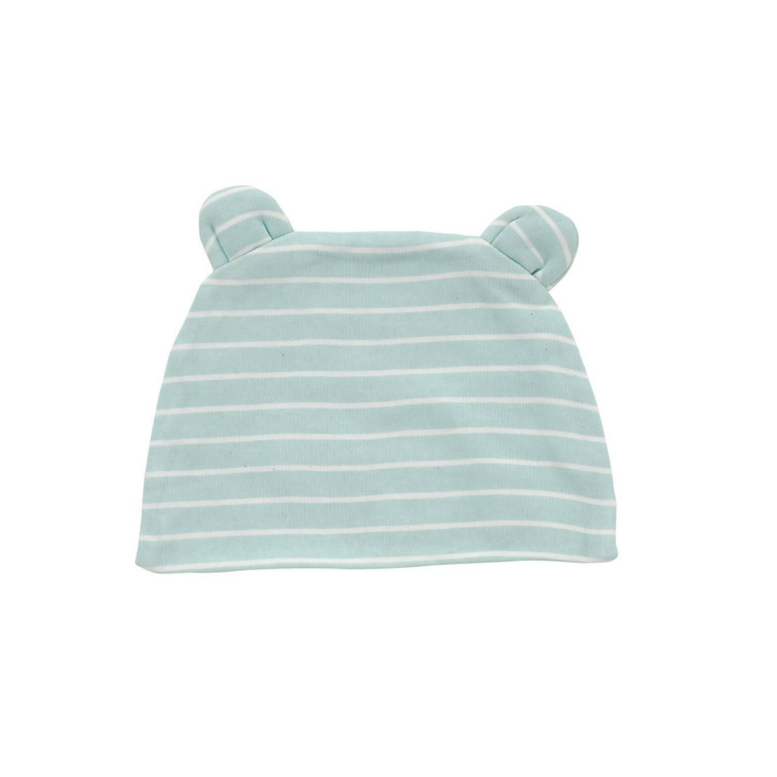 Organic Cotton Baby Beanie with Ear Arctic Blue by Silkberry Baby