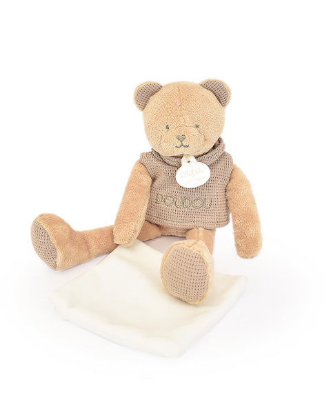 Honey Colored Bear With Blanket by DouDou Et Compagnie