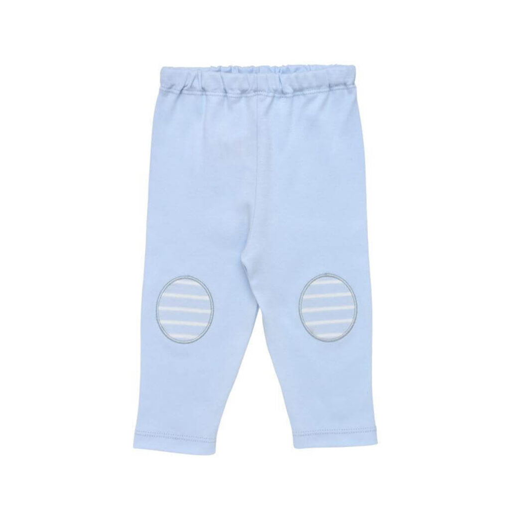 Organic Cotton Pull On Leggings Pants with Knee Patches by Under The Nile