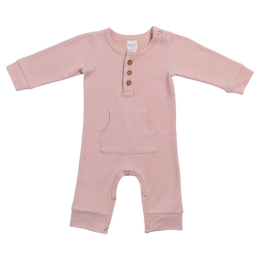 Organic Cotton Everyday Long Romper by Zestt Organics