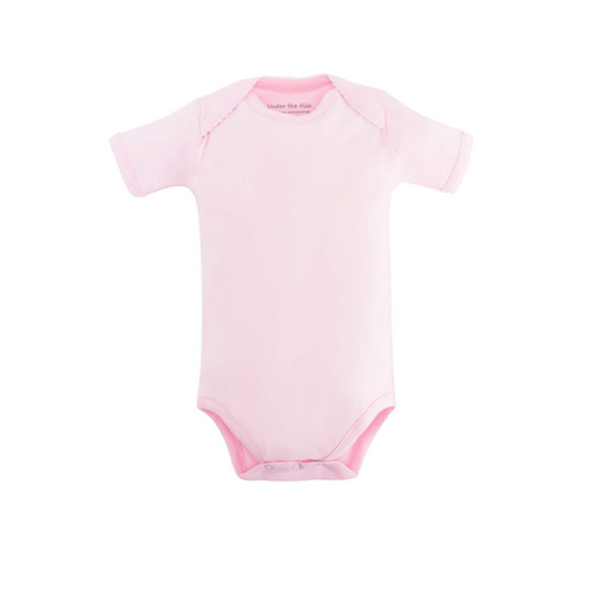 Short Sleeve Bodysuit – Pink by Under The Nile