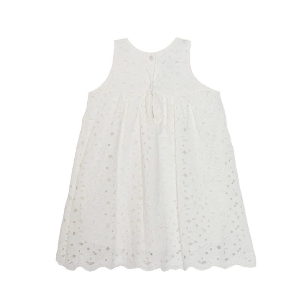 Girl Dress White Flower Shift by Isobella And Chloe