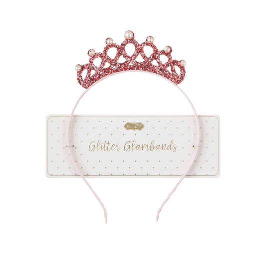 Pink Tiara Glitter Glam Headband by Mudpie