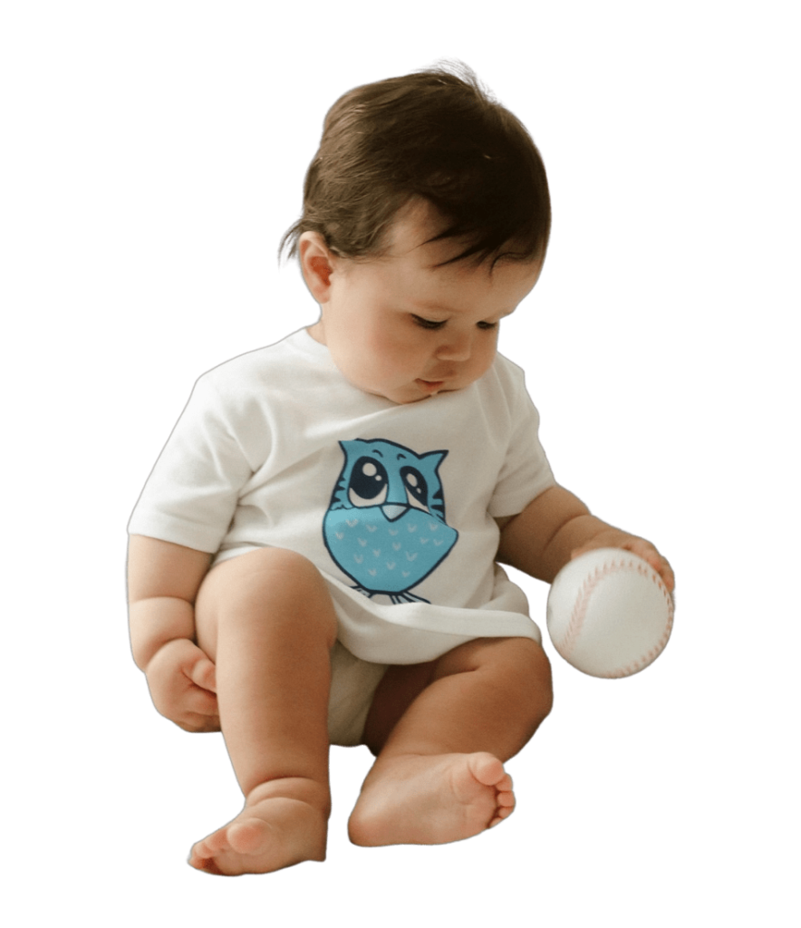 Baby Owl Kids Short Sleeve Crew Neck Logo T-Shirt by Baby Owl Kids