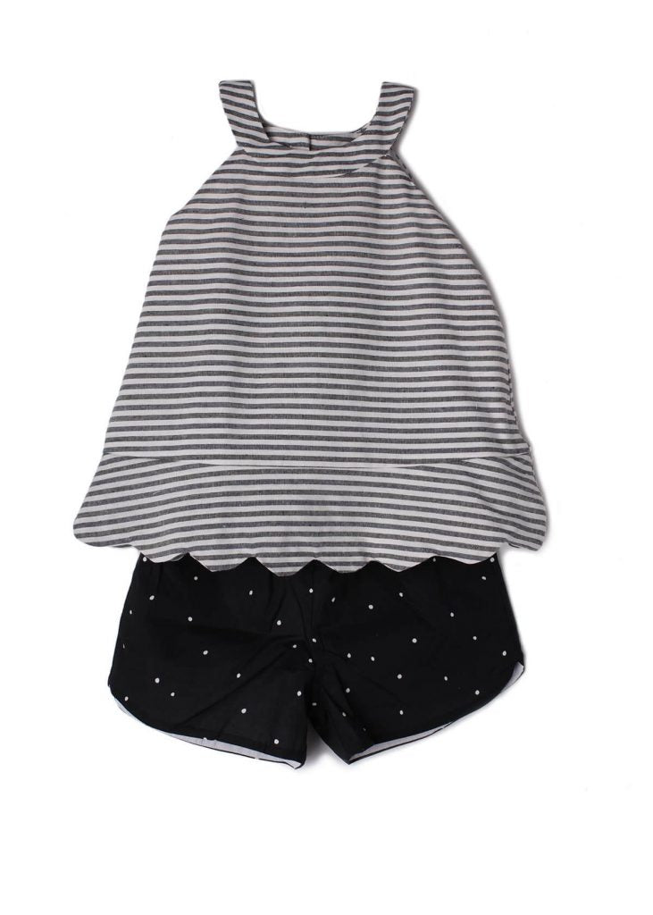 Stripe & Black Woven 2 PC Set by Mabel + Honey