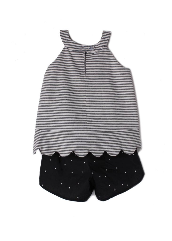 Stripe & Black Woven 2 PC Set by Mabel + Honey