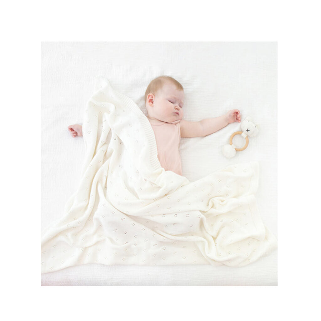 Organic Cotton Clover Knit Baby Gift Set by Zestt Organics