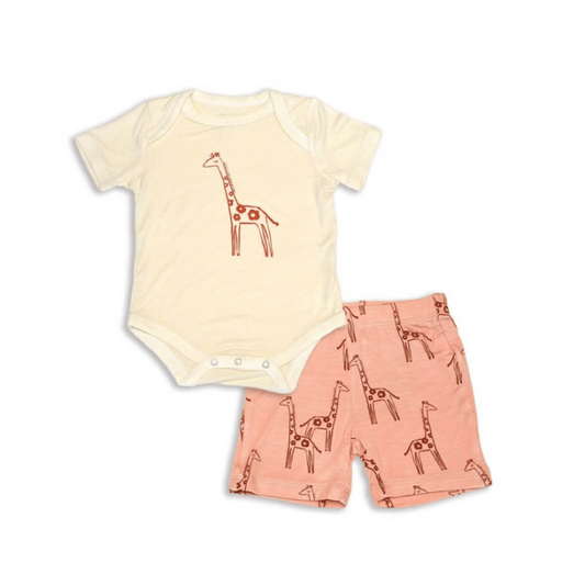 Organic Cotton Onesie & Short Set by Silkberry Baby