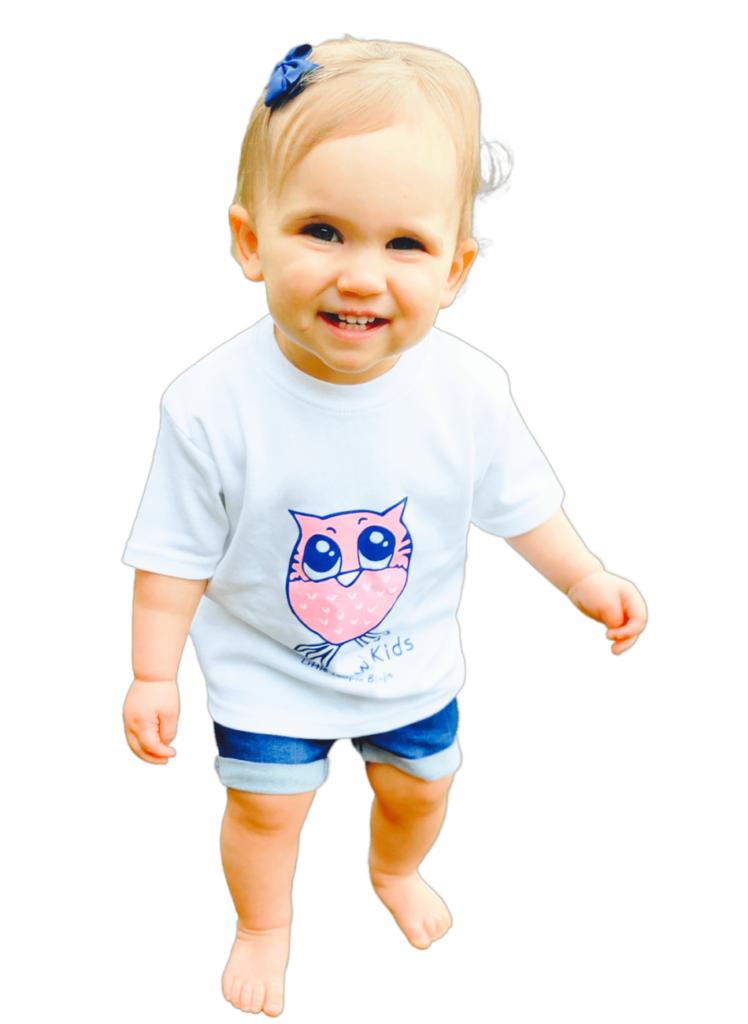 Baby Owl Kids Short Sleeve Crew Neck Logo T-Shirt by Baby Owl Kids