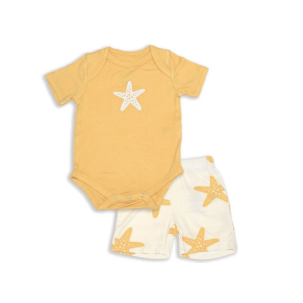 Organic Cotton Onesie & Short Set by Silkberry Baby